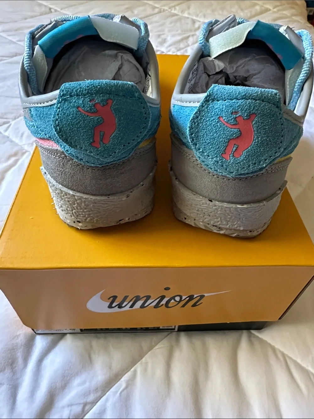 RARE UNION LA x Nike Cortez SP Teal Gray Women's Runner Sneakers